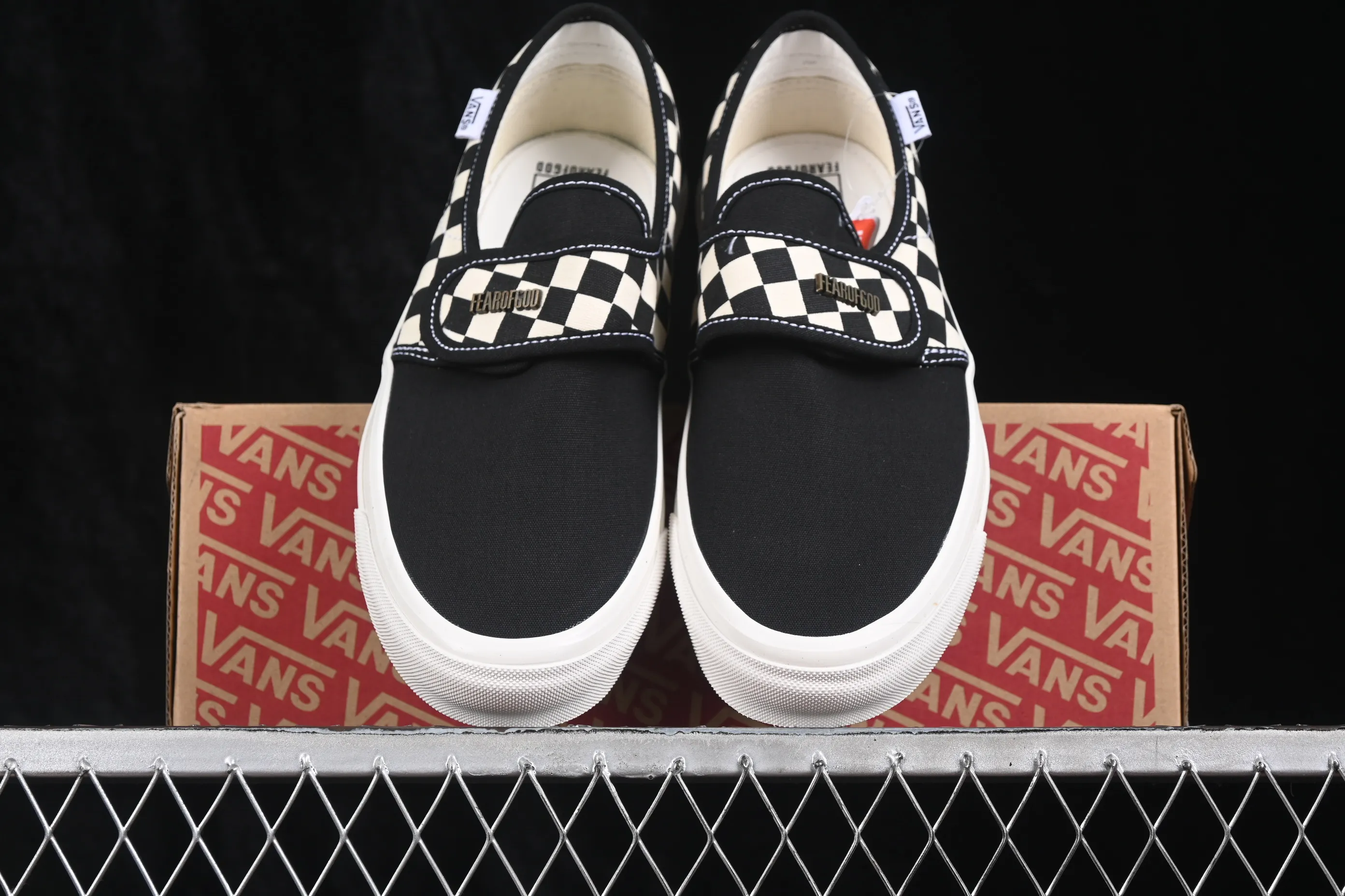 All categories Vans Vans series Vans Low Vans low-top Vans Slip-On Classic checkerboard slip-on casual sneakers VN0A3J9FPZT